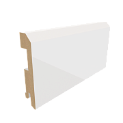 Плинтус плоский Глянец 75х16х2070 белый